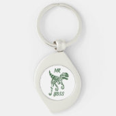 フォレストグリーンハンターラプター キーホルダー (正面)