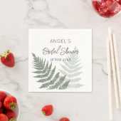 フォレストグリーンフェルンズのウェディング スタンダードカクテルナプキン (インサイチュ)