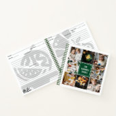 フォレストグリーンフォトコラージュ8写真ズファミリーレシピ ノートブック (内部)