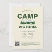 フォレストグリーンマウンテンキャンプバチェロレッテ旅程 招待状 (正面)