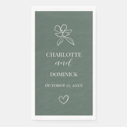 フォレストグリーンミニマルフローラ結婚ズ (正面)