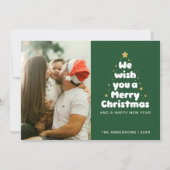 フォレストグリーンメリーツリーチルドディッシュファミリーキス シーズンカード (正面)