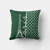 フォレストグリーンモロッコクローバー；パリ クッション (裏面)