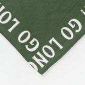 フォレストグリーンラクロスマイハートフリースブランケット フリースブランケット (角)