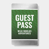 フォレストグリーン企業の&スチールゲストパス バッジ (表面)