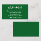 フォレストグリーン引越しのお知らせ エンクロージャーカード (正面/裏面)