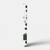 フォレストグリーン応援ハートポンポンポンポンメガホン Case-Mate iPhoneケース (裏面 / 左)