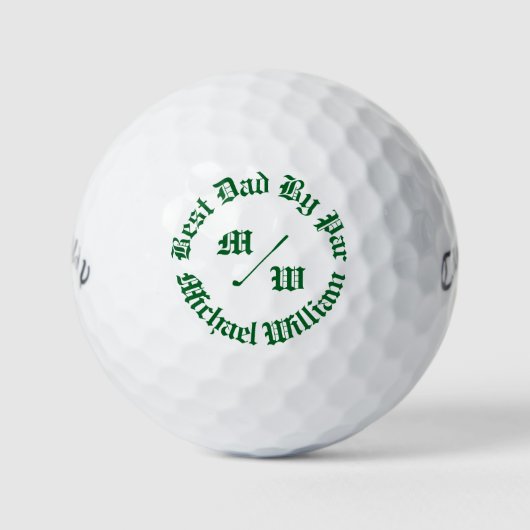 フォレストグリーン最高のパパバイパーファーザーズデイゴルフ ゴルフボール (正面)