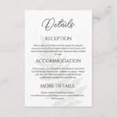 フォレストグリーン結婚シダの詳細囲いカード エンクロージャーカード (正面)