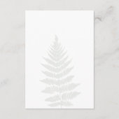 フォレストグリーン結婚シダの詳細囲いカード エンクロージャーカード (裏面)