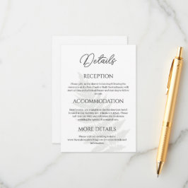 フォレストグリーン結婚シダの詳細囲いカード エンクロージャーカード