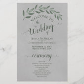 フォレストグリーン葉結婚式 プログラムオングレーバジェット (正面)