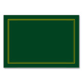 フォレストグリーン金ゴールドバー（ユダヤ教の）バル・ミツバー披露宴インサート テーブルナンバー (裏面)