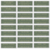 フォレストグリーン金ゴールドホリデーメーリング24住所 シール (正面)