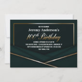 フォレストグリーン100th誕生日パーティー 招待状 (正面)