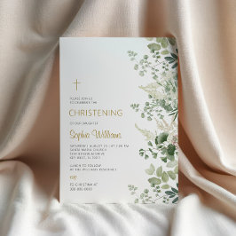 フォレストグリーン《キリスト教》洗礼式や命名式招待状 招待状