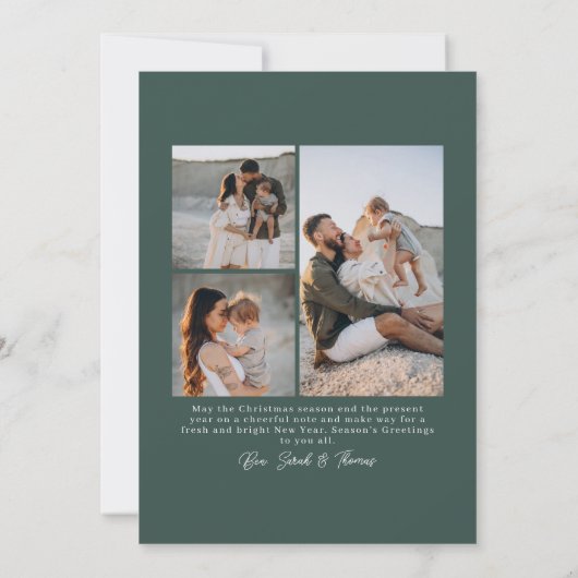 フォレストグリーン ダブルアーチ フォト シーズンカード (裏面)