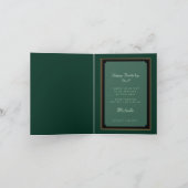 フォレストグリーン「ハッピーバースデー、パパ」 ノートカード (内部)