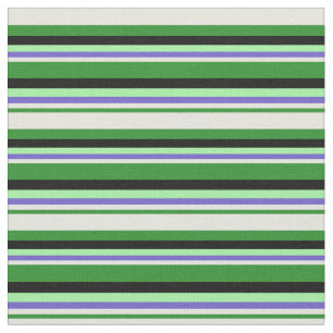 フォレストグリーン、ベージュ、石板ブルー、グリーンとブラック ファブリック