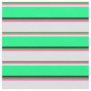 フォレストグリーン、ホットピンク、ラベンダー、グリーン、ブラック ファブリック