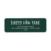 フォレストグリーン |新年おめでとう ラベル (正面)