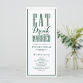 フォレストグリーン Eat Drink and be Married ウェディング プログラム (スタンド正面)