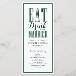 フォレストグリーン Eat Drink and be Married ウェディング プログラム