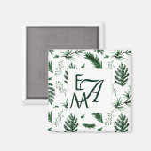 フォレストグリ葉ンズ3モノグラムニューライワズデコール マグネット (正面/裏面)