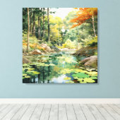 フォレストグレード キャンバスプリント (インサイチュ (ウッドフロア))