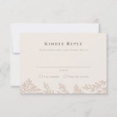 フォレストグローブの結婚式の出欠確認 招待状 (正面)