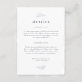 フォレストグローブダスティブルー結婚ズ詳細 エンクロージャーカード (正面)