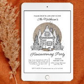 フォレストコテージ冬のドロップイン引っ越し祝いパーティーパーティー 招待状