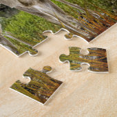 フォレストコラージュアートのホワイトテールディアー ジグソーパズル (側面)