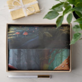 フォレストコラージュ1デコページ紙 薄葉紙 (ギフト)