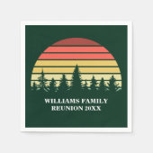 フォレストサンセットカスタム懇親会キャンピングパーティー スタンダードカクテルナプキン (正面)