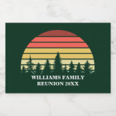 フォレストサンセットカスタム懇親会パーティーミニ スパークリングワインラベル (シングルラベル)