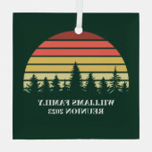 フォレストサンセットキャンピングトリップカスタム懇親会 ガラスオーナメント (裏面)