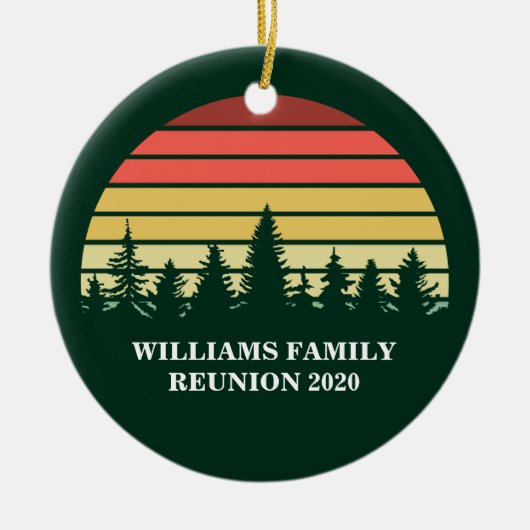 フォレストサンセットキャンピングトリップカスタム懇親会 セラミックオーナメント (正面)