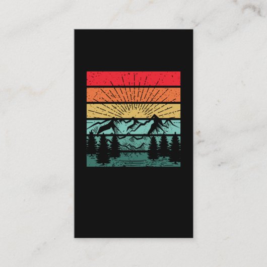 フォレストサンセットマウンテンキャンピングハイキング 名刺 (正面)