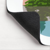 フォレストサンセット自然松の木 マウスパッド (コーナー)