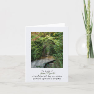 フォレストサンビームス悔やみや弔慰サンキューユー カード