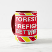 フォレストシティ消防士の良い半妻マグカップ マグカップ (正面左)