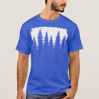 フォレストシルエットイラストレーション Tシャツ