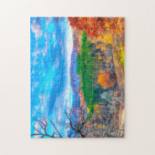 フォレストシーンWisconsin。 ジグソーパズル (縦)