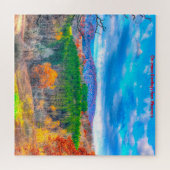 フォレストシーンWisconsin。ジグソーパズル ジグソーパズル (横)