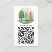 フォレストスクール – 屋外インスパイア用自然デザイン 名刺 (裏面)