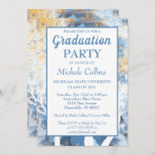 フォレストスタイリッシュサンセットパーティの招待状 招待状 (正面/裏面)