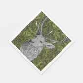 フォレストスタッグナプキン スタンダードランチョンナプキン (角)