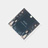 フォレストスターズスノーブライトウィンターブライダルシャワー スタンダードカクテルナプキン (角)