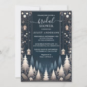 フォレストスターズスノーブライトウィンターブライダルシャワー 招待状 (正面)
